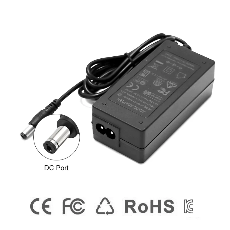 CrowPi & CrowPi2  12V-2A AC/DC  , US/UK/AU/EU ÷